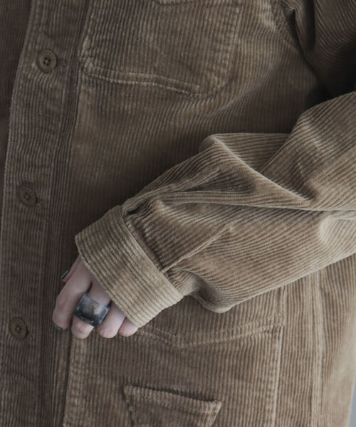 GEVACO（ゲバコ）の「【GEVACO/ゲバコ】コーデュロイ フレンチワークジャケット（カバーオール・レディース・ベージュ/アイボリー・38）」の12枚目の写真