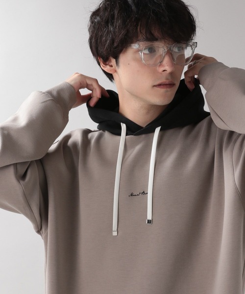 RAGEBLUE(レイジブルー)の「プチ刺繍キリカエテックパーカー(パーカー・メンズ・ベージュ/オフホワイト/ブルー/グリーン/ブラック・MEDIUM/LARGE)」の3枚目の写真