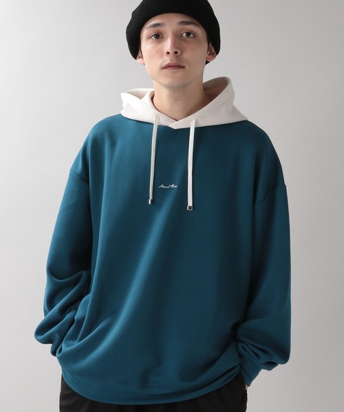 RAGEBLUE(レイジブルー)の「プチ刺繍キリカエテックパーカー(パーカー・メンズ・ベージュ/オフホワイト/ブルー/グリーン/ブラック・MEDIUM/LARGE)」の5枚目の写真