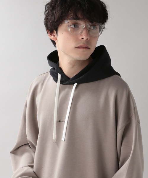 RAGEBLUE(レイジブルー)の「プチ刺繍キリカエテックパーカー(パーカー・メンズ・ベージュ/オフホワイト/ブルー/グリーン/ブラック・MEDIUM/LARGE)」の22枚目の写真