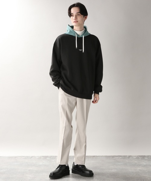 RAGEBLUE(レイジブルー)の「プチ刺繍キリカエテックパーカー(パーカー・メンズ・ベージュ/オフホワイト/ブルー/グリーン/ブラック・MEDIUM/LARGE)」の6枚目の写真