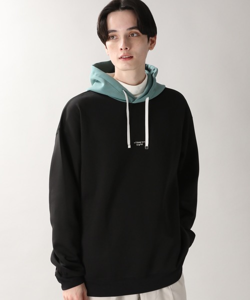 RAGEBLUE(レイジブルー)の「プチ刺繍キリカエテックパーカー(パーカー・メンズ・ベージュ/オフホワイト/ブルー/グリーン/ブラック・MEDIUM/LARGE)」の9枚目の写真