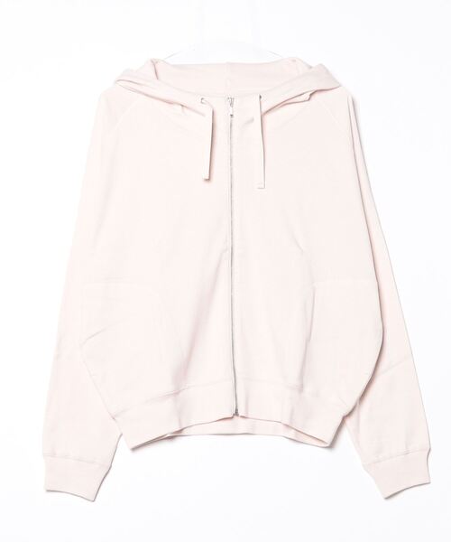 three dots(スリードッツ)の「オーガニックコットンニット ジップフーディ(パーカー・レディース・ブラック/アッシュブラウン/ホワイト/ネイビー/ピンク・SMALL)」の5枚目の写真