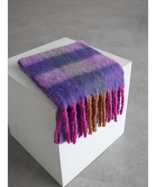 AMERICAN HOLIC（アメリカンホリック）の「ブークレフリンジストール（ストール/ショール・レディース・オフホワイト/イエロー/ブルー/パープル・FREE）」の18枚目の写真