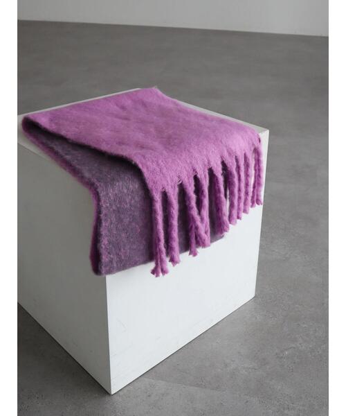 AMERICAN HOLIC（アメリカンホリック）の「ブークレフリンジストール（ストール/ショール・レディース・オフホワイト/イエロー/ブルー/パープル・FREE）」の17枚目の写真