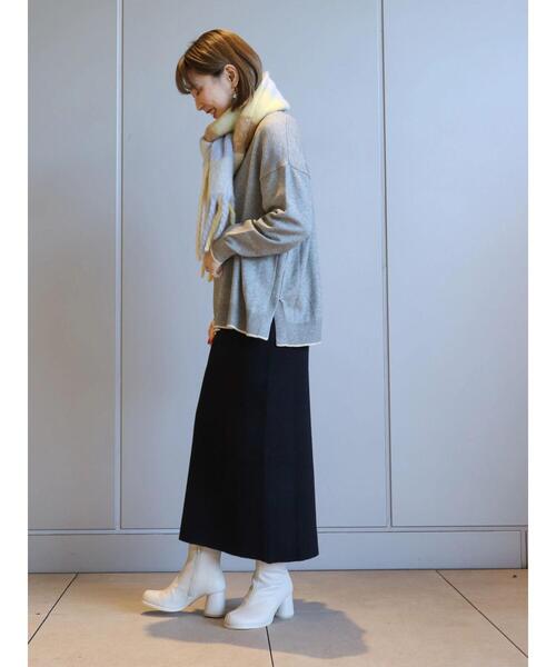 AMERICAN HOLIC（アメリカンホリック）の「ブークレフリンジストール（ストール/ショール・レディース・オフホワイト/イエロー/ブルー/パープル・FREE）」の10枚目の写真