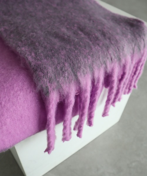 AMERICAN HOLIC（アメリカンホリック）の「ブークレフリンジストール（ストール/ショール・レディース・オフホワイト/イエロー/ブルー/パープル・FREE）」の8枚目の写真