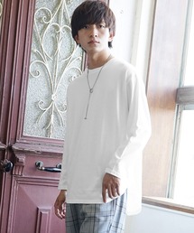 MinoriTY | ロンT 裾ラウンド ロングTシャツ オーバーサイズ レイヤード/重ね着/インナー 秋冬服(Tシャツ/カットソー)