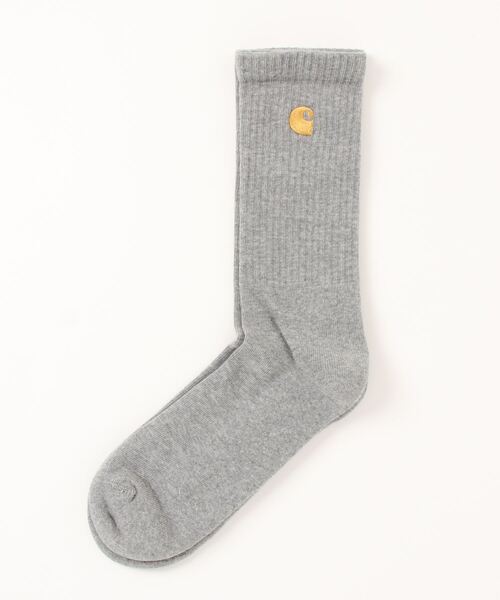 Carhartt WIP（カーハートダブリューアイピー）の「ワンポイントチェイス ソックス Chase Socks（ソックス/靴下・メンズ・ブラック/グレー/ピンク/ミント/ホワイト/ブルー/レッド・OS）」の3枚目の写真