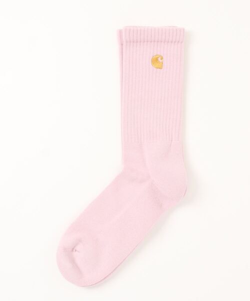 Carhartt WIP（カーハートダブリューアイピー）の「ワンポイントチェイス ソックス Chase Socks（ソックス/靴下・メンズ・ブラック/グレー/ピンク/ミント/ホワイト/ブルー/レッド・OS）」の6枚目の写真
