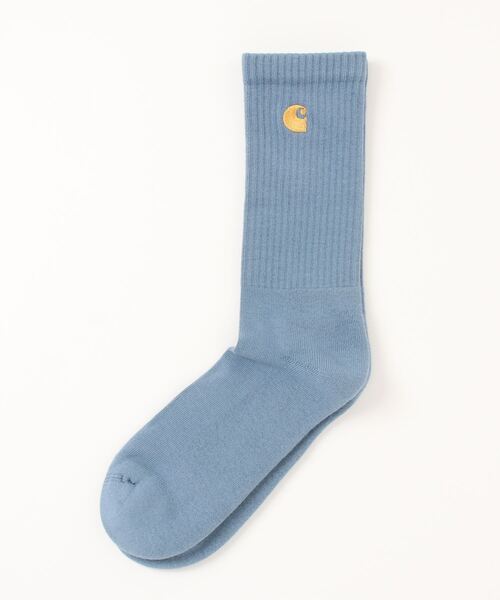 Carhartt WIP（カーハートダブリューアイピー）の「ワンポイントチェイス ソックス Chase Socks（ソックス/靴下・メンズ・ブラック/グレー/ピンク/ミント/ホワイト/ブルー/レッド・OS）」の5枚目の写真