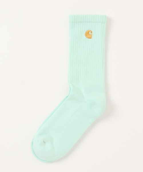 Carhartt WIP（カーハートダブリューアイピー）の「ワンポイントチェイス ソックス Chase Socks（ソックス/靴下・メンズ・ブラック/グレー/ピンク/ミント/ホワイト/ブルー/レッド・OS）」の4枚目の写真