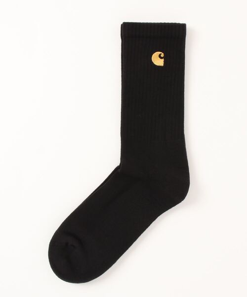 Carhartt WIP（カーハートダブリューアイピー）の「ワンポイントチェイス ソックス Chase Socks（ソックス/靴下・メンズ・ブラック/グレー/ピンク/ミント/ホワイト/ブルー/レッド・OS）」の2枚目の写真