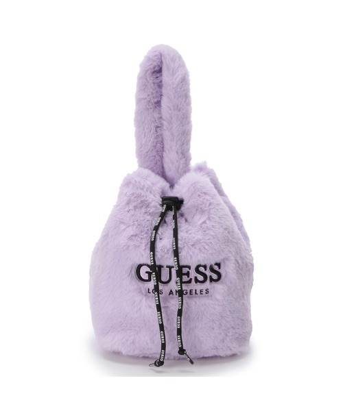 Guess（ゲス）の「FAUX Fur Bucket Bag（ハンドバッグ・レディース・ブラック/クリーム/ライトパープル・ONE SIZE）」の3枚目の写真