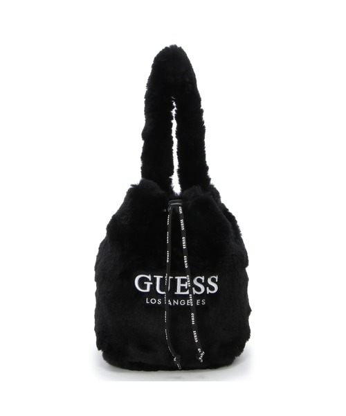 Guess（ゲス）の「FAUX Fur Bucket Bag（ハンドバッグ・レディース・ブラック/クリーム/ライトパープル・ONE SIZE）」の2枚目の写真