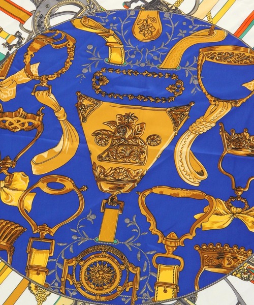 GLOBAL WORK（グローバルワーク）の「大判スカーフ/162479（バンダナ/スカーフ・レディース・オフホワイト/ネイビー/ライトブルー・FREE）」の12枚目の写真