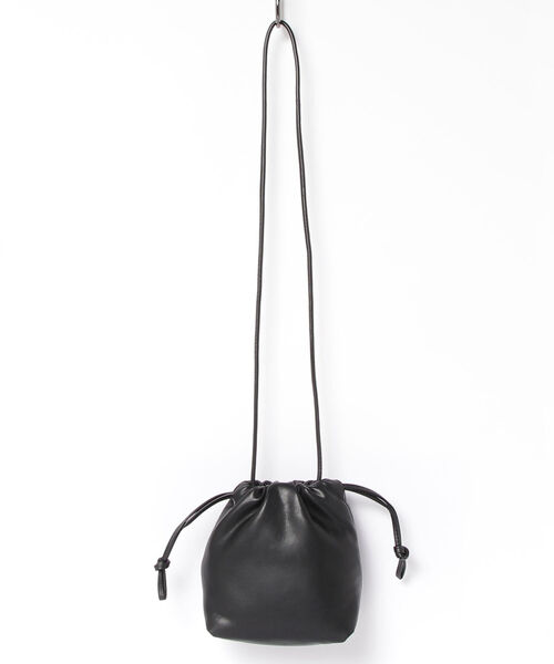 fredy repit（フレディレピ）の「リボンキンチャクポシェット（ショルダーバッグ・レディース・ブラック/チャコールグレー/キナリ・FREE）」の5枚目の写真