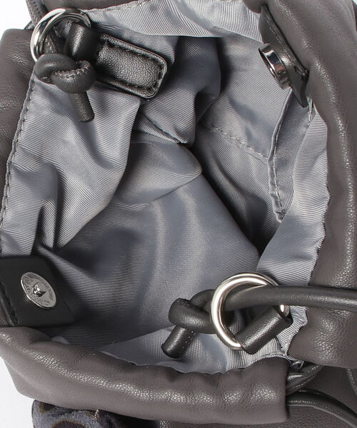 fredy repit（フレディレピ）の「リボンキンチャクポシェット（ショルダーバッグ・レディース・ブラック/チャコールグレー/キナリ・FREE）」の10枚目の写真