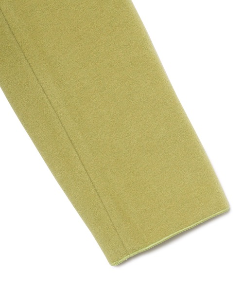 ReNorm（リノーム）の「ニットメルトンチェスターコート（チェスターコート・レディース・アイボリー/ブラック/グリーン・フリー）」の6枚目の写真