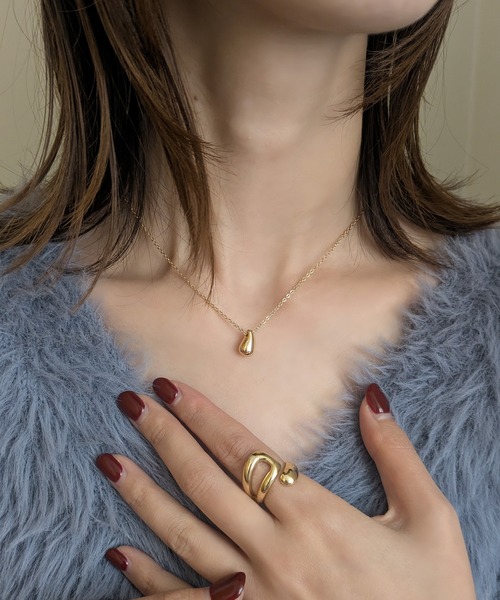 styiro（スタイロ）の「【金アレ対応/サージカルステンレス316L】華奢ドロップネックレス /レイヤード・重ね付け対応 /オフィス・デイリー（ネックレス・レディース・シルバー/ゴールド・FREE）」の14枚目の写真