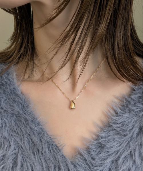 styiro(スタイロ)の「【汗・水に強い/つけっぱOK◎】華奢ドロップネックレス / 金アレ対応 サージカルステンレス316L製(ネックレス・レディース・シルバー/ゴールド・FREE)」の18枚目の写真