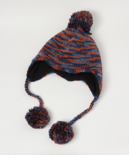 RAGEBLUE（レイジブルー）の「ポンポン帽（ニットキャップ/ビーニー・レディース・その他22/ダークグレー・FREE）」の3枚目の写真