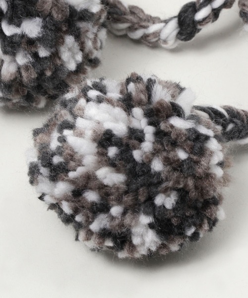 RAGEBLUE（レイジブルー）の「ポンポン帽（ニットキャップ/ビーニー・レディース・その他22/ダークグレー・FREE）」の4枚目の写真