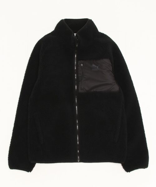 PUMA(プーマ)の「PUMA プーマ U SHERPA JACKET アウター 674964 ABC-MART限定 *01BLK(その他アウター・メンズ・ブラック・X-LARGE/SMALL/MEDIUM/LARGE)」の1枚目の写真