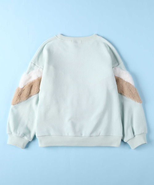 VIVIAN BLUE(ビビアンブルー)の「【VIVIAN BLUE】シェブロンスウェット(スウェット・キッズ・パープル/ライム・130/140/150/120)」の10枚目の写真