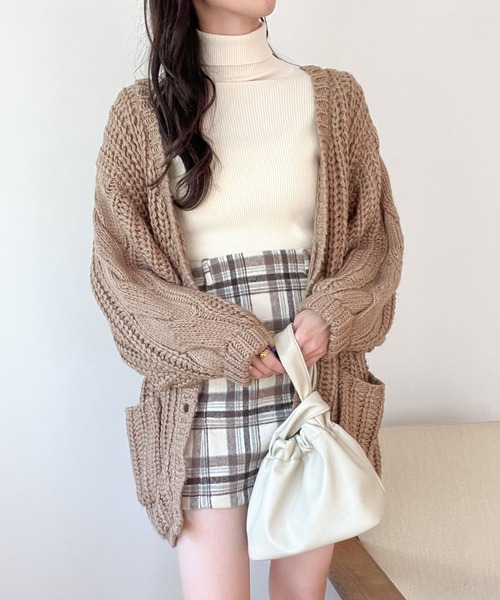 Heather（ヘザー）の「アソート柄台形スカート　175469（スカート・レディース・ブラック/ブラック系その他/ブラウン系その他/ベージュ系その他・S/M）」の16枚目の写真