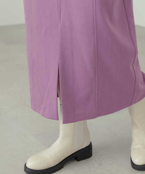 N.(N. Natural Beauty Basic)(エヌエヌナチュラルビューティーベーシック)の「プレーンナロータイトスカート(スカート・レディース・ホワイト/ブラック/パープル・MEDIUM)」の12枚目の写真