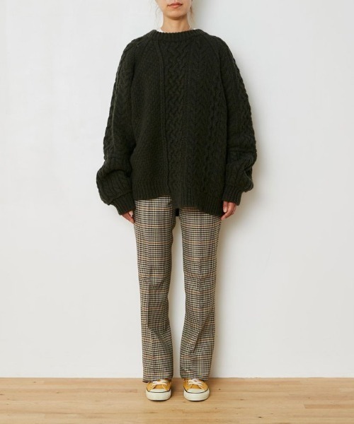 THE SHINZONE LINK CABLE KNIT ブルー THE SHINZONE（ザ シンゾーン）の「THE SHINZONE LINK CABLE