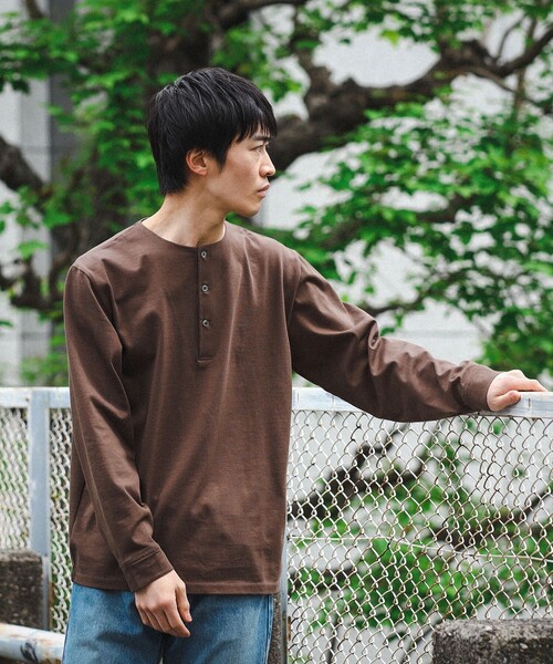 【BEAMS 長袖カットソー グリーン系 総柄】 BEAMS 長袖カットソー グリーン系 総柄】 B:MING by BEAMS 長袖
