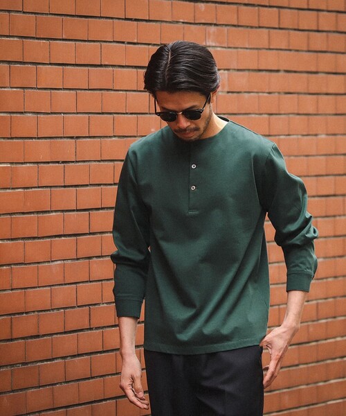 BEAMS（ビームス）の「BEAMS / シルケット ヘンリーネック ロング