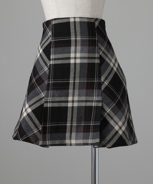 Cheek（チーク）の「ロービングチェックチェックミニスカート（スカート・レディース・ブラック/オフホワイト/グレー・SMALL/MEDIUM）」の22枚目の写真