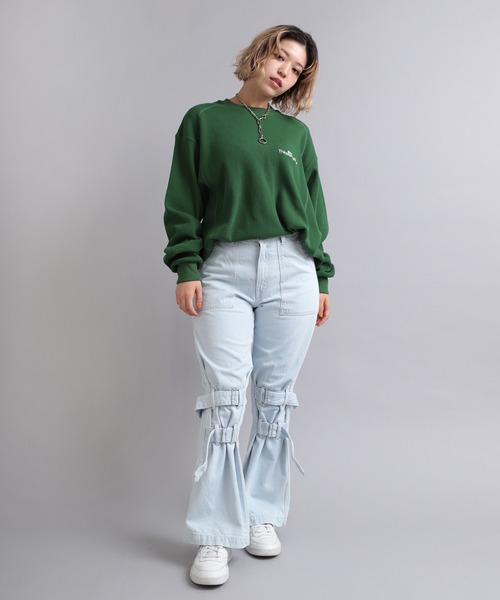 RNA(アールエヌエー)の「R4047 ベルトルーズパンツ(デニムパンツ・レディース・クリアブルー・MEDIUM)」の6枚目の写真