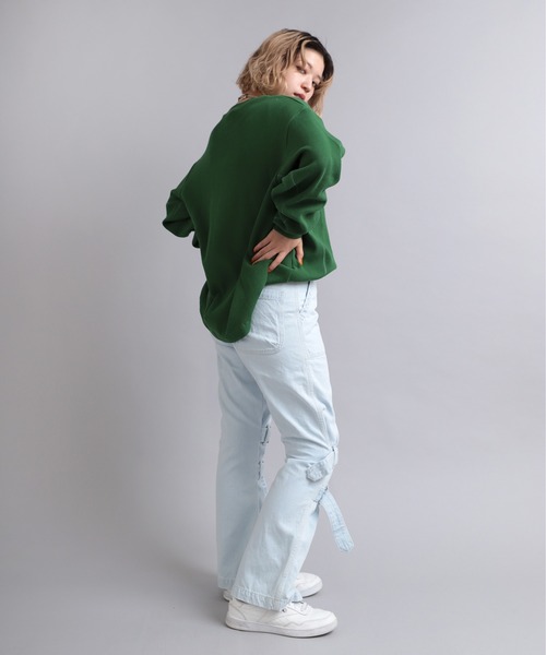 RNA(アールエヌエー)の「R4047 ベルトルーズパンツ(デニムパンツ・レディース・クリアブルー・MEDIUM)」の7枚目の写真