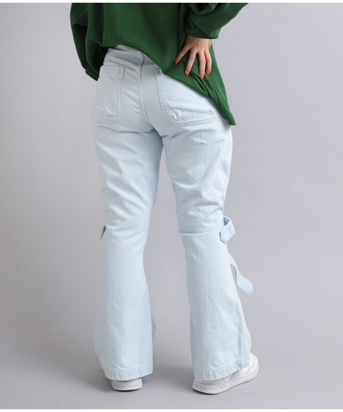 RNA(アールエヌエー)の「R4047 ベルトルーズパンツ(デニムパンツ・レディース・クリアブルー・MEDIUM)」の5枚目の写真