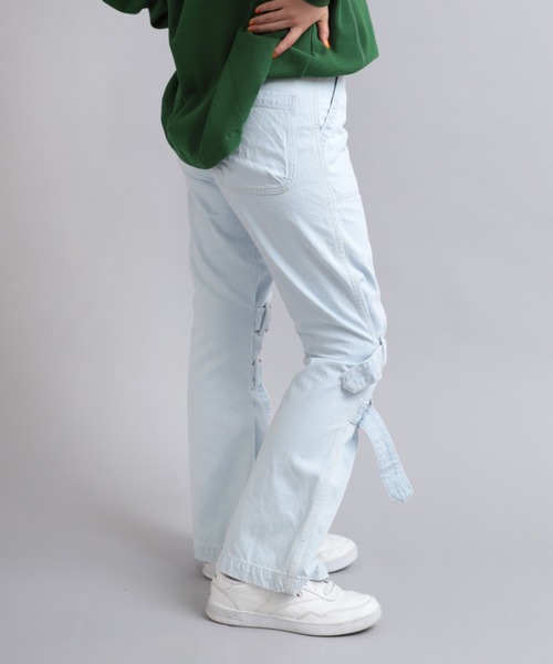 RNA(アールエヌエー)の「R4047 ベルトルーズパンツ(デニムパンツ・レディース・クリアブルー・MEDIUM)」の4枚目の写真