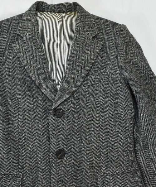 HARRIS TWEED（ハリスツイード）の「【ヴィンテージ古着】Harris Tweed / ハリス・ツイード ツイード チェスターコート（チェスターコート・メンズ・グレー・LARGE）」の2枚目の写真