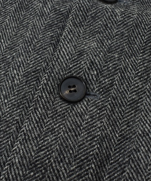 HARRIS TWEED（ハリスツイード）の「【ヴィンテージ古着】Harris Tweed / ハリス・ツイード ツイード チェスターコート（チェスターコート・メンズ・グレー・LARGE）」の4枚目の写真