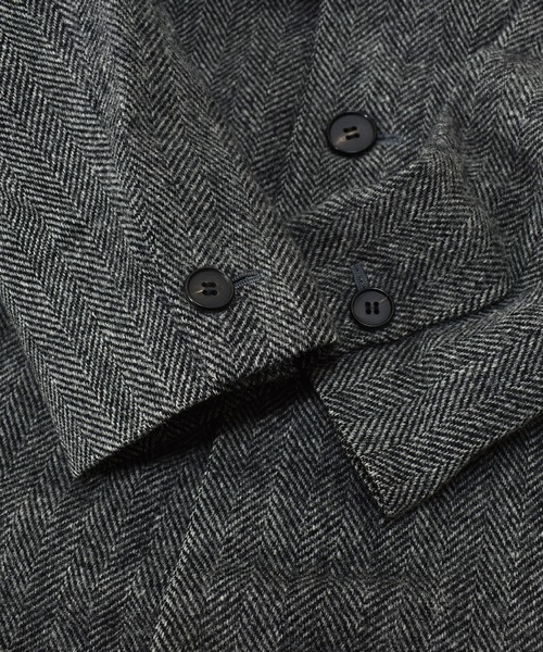 HARRIS TWEED（ハリスツイード）の「【ヴィンテージ古着】Harris Tweed / ハリス・ツイード ツイード チェスターコート（チェスターコート・メンズ・グレー・LARGE）」の7枚目の写真