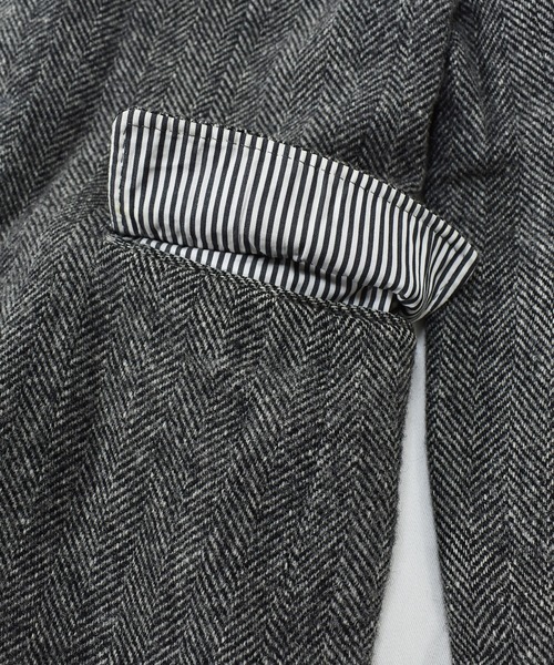 HARRIS TWEED（ハリスツイード）の「【ヴィンテージ古着】Harris Tweed / ハリス・ツイード ツイード チェスターコート（チェスターコート・メンズ・グレー・LARGE）」の6枚目の写真