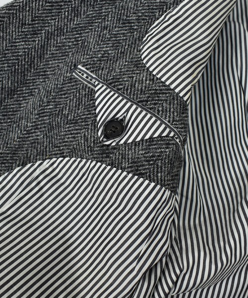 HARRIS TWEED（ハリスツイード）の「【ヴィンテージ古着】Harris Tweed / ハリス・ツイード ツイード チェスターコート（チェスターコート・メンズ・グレー・LARGE）」の5枚目の写真