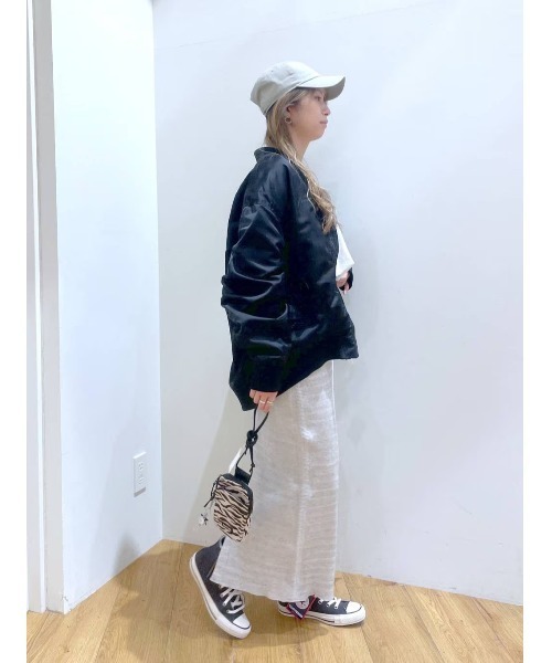 BAYFLOW（ベイフロー）の「BIG MA1（MA-1・レディース・ベージュ/ブラック/カーキ・FREE）」の18枚目の写真