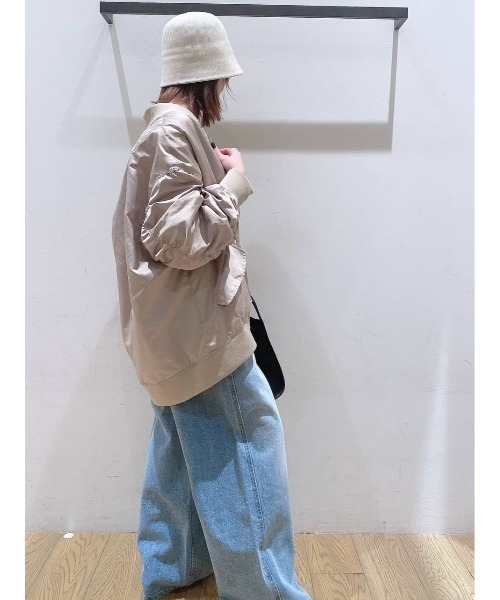 BAYFLOW（ベイフロー）の「BIG MA1（MA-1・レディース・ベージュ/ブラック/カーキ・FREE）」の11枚目の写真