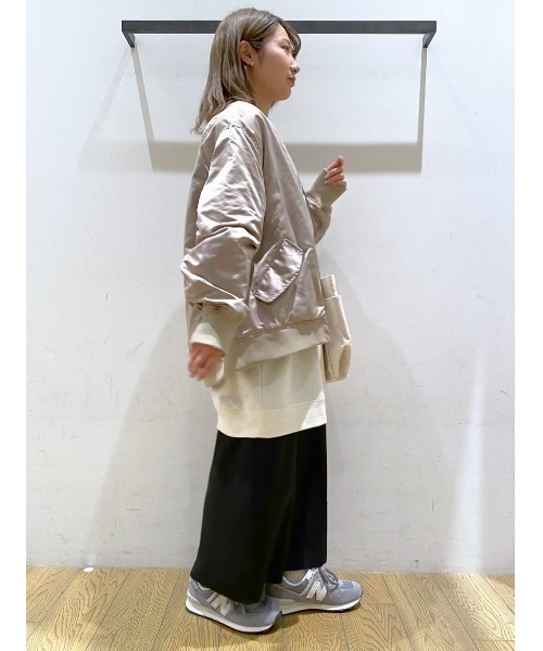 BAYFLOW（ベイフロー）の「BIG MA1（MA-1・レディース・ベージュ/ブラック/カーキ・FREE）」の16枚目の写真