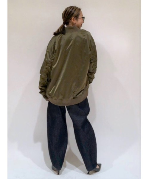 BAYFLOW（ベイフロー）の「BIG MA1（MA-1・レディース・ベージュ/ブラック/カーキ・FREE）」の7枚目の写真