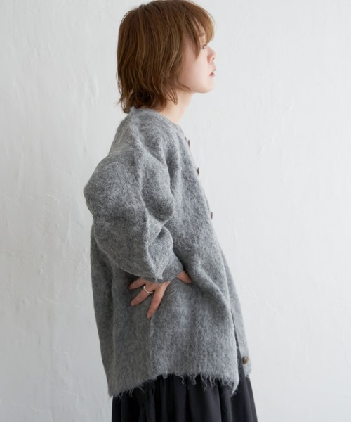 notch.(ノッチ)の「【ヒルナンデス!紹介商品】起毛ニットカーディガン(カーディガン/ボレロ・レディース・ベージュ/ブラック・M)」の14枚目の写真