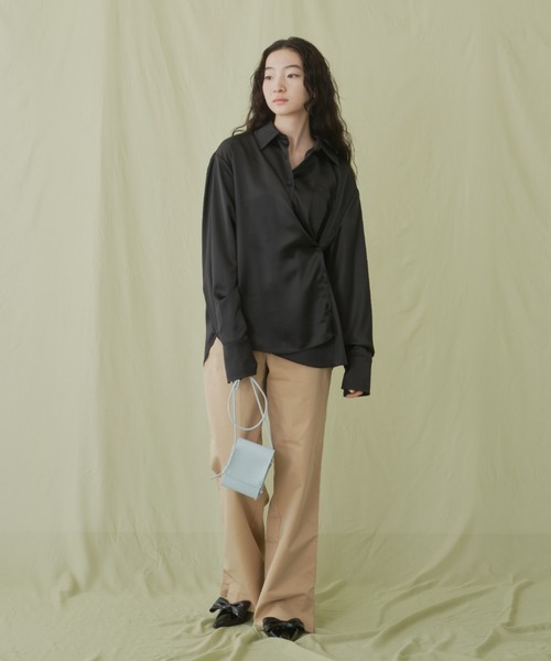 GIUNON（ジウノン）の「Smartphone shoulder bag / スマートフォンショルダーバッグ（スマホグッズ・レディース・ブラック/ピンク/アイボリー/ブラウン/ライトブルー/ベージュ・FREE）」の16枚目の写真